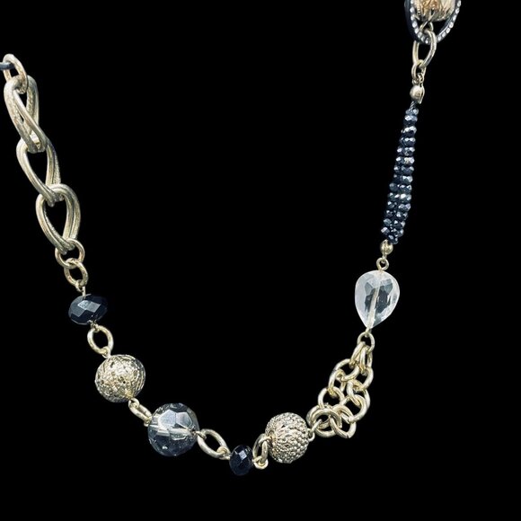 Loft Long Mixed Bead Necklace Statement Boho Layered Trendy Artisan Festival - Picture 3 of 8